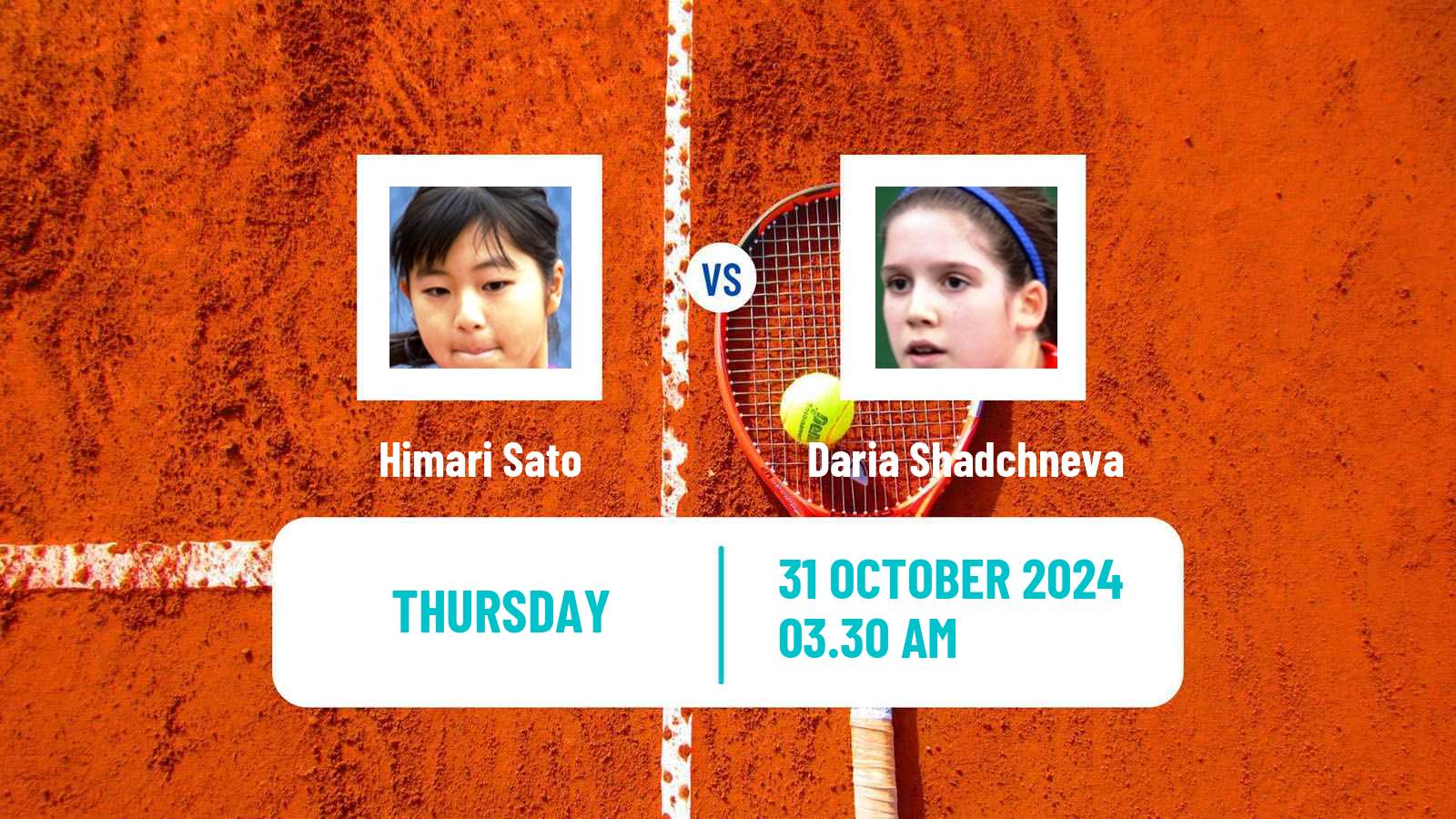 Tennis ITF W15 Kayseri Women Himari Sato - Daria Shadchneva