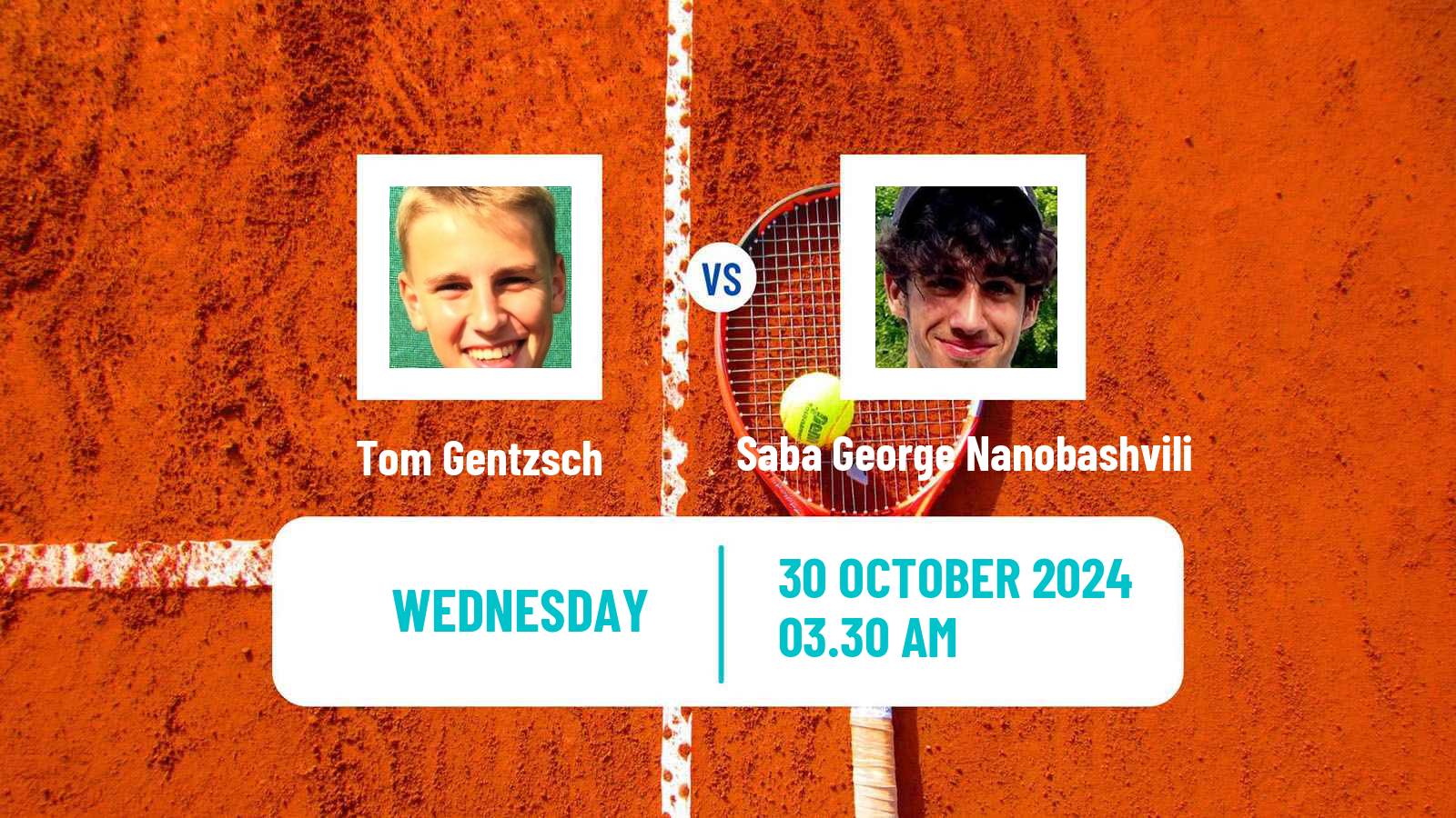 Tennis ITF M15 Kayseri 3 Men Tom Gentzsch - Saba George Nanobashvili