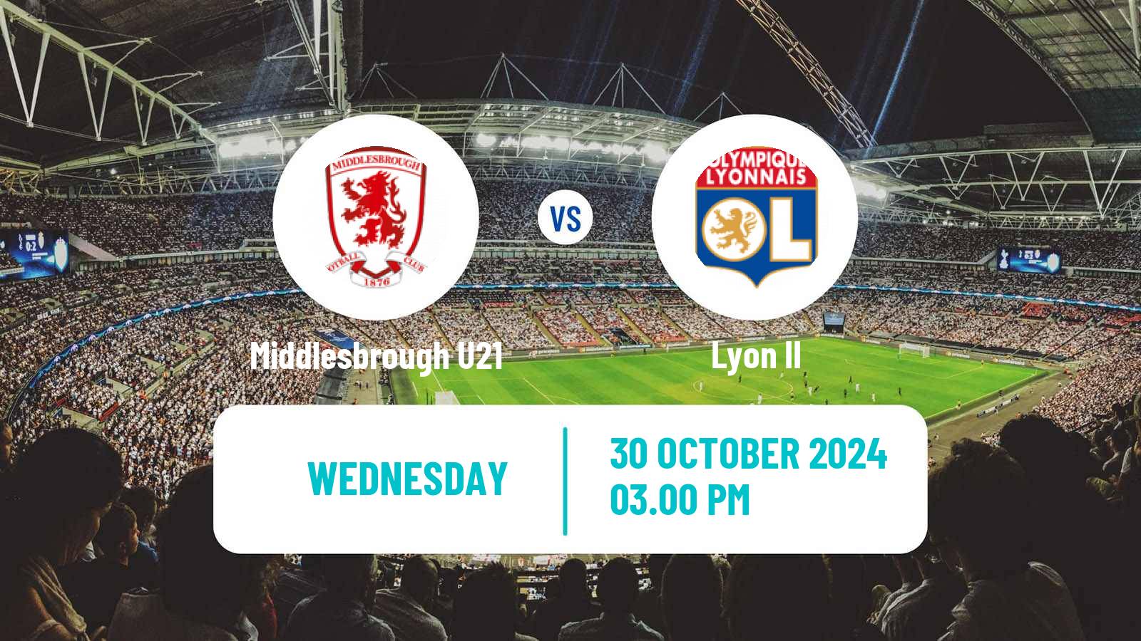 Soccer English Premier League International Cup Middlesbrough U21 - Lyon II