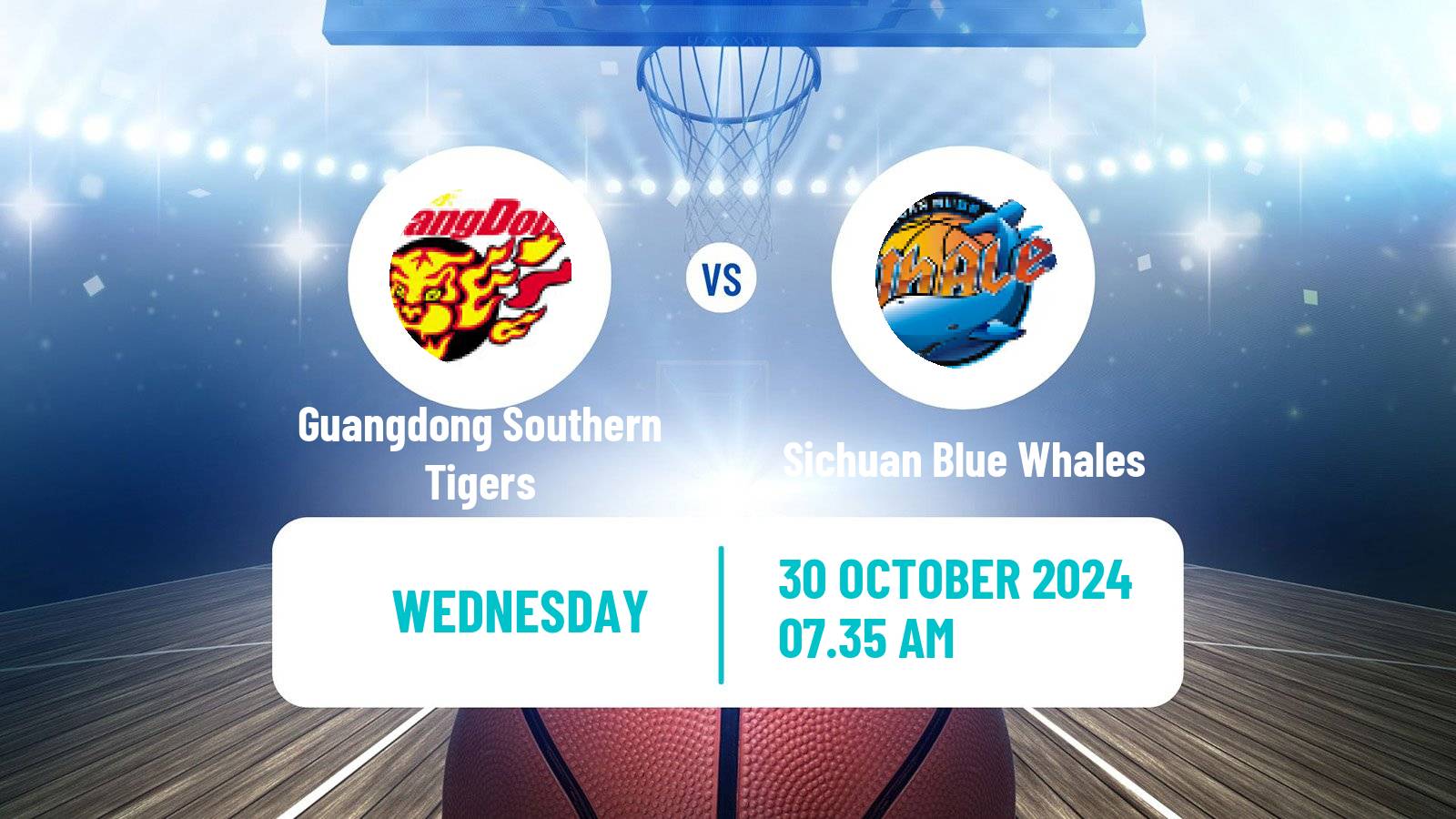 Basketball CBA Guangdong Southern Tigers - Sichuan Blue Whales