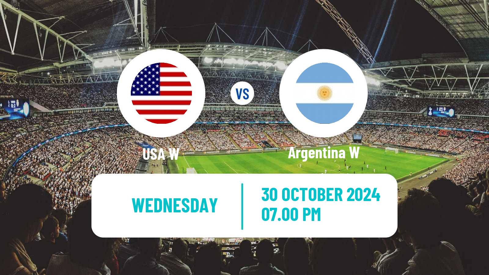 Soccer Friendly International Women USA W - Argentina W