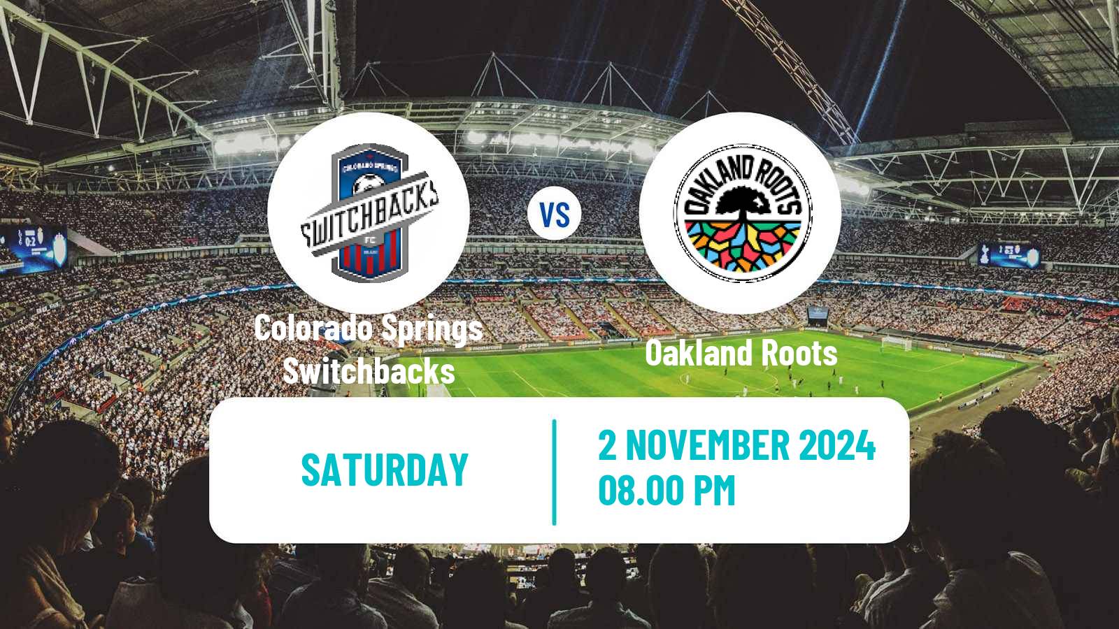 Soccer USL Championship Colorado Springs Switchbacks - Oakland Roots