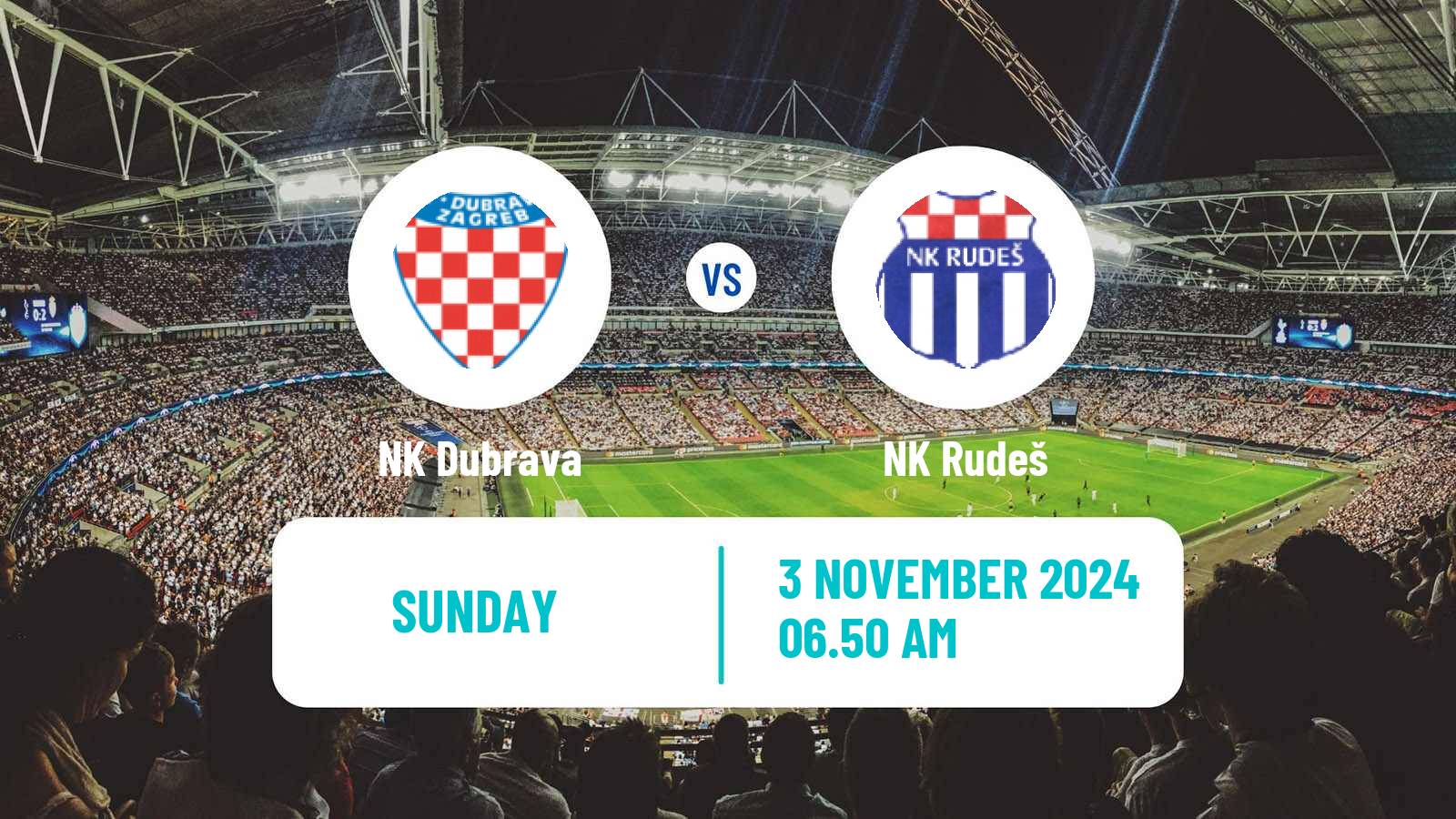 Soccer Croatian Prva NL Dubrava - Rudeš