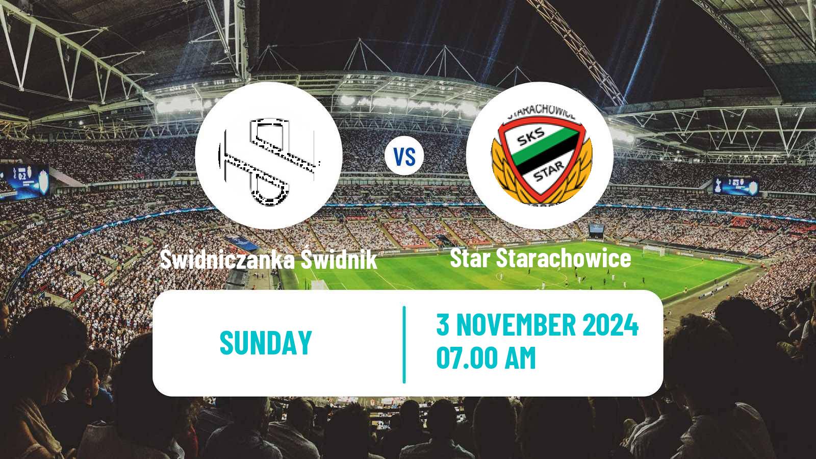 Soccer Polish Division 3 - Group IV Świdniczanka Świdnik - Star Starachowice