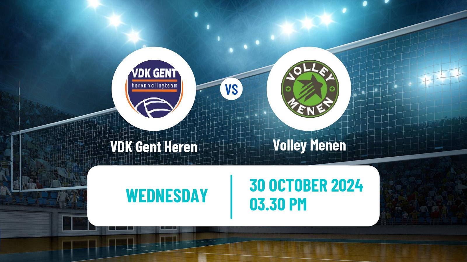 Volleyball Belgian League Volleyball VDK Gent Heren - Menen