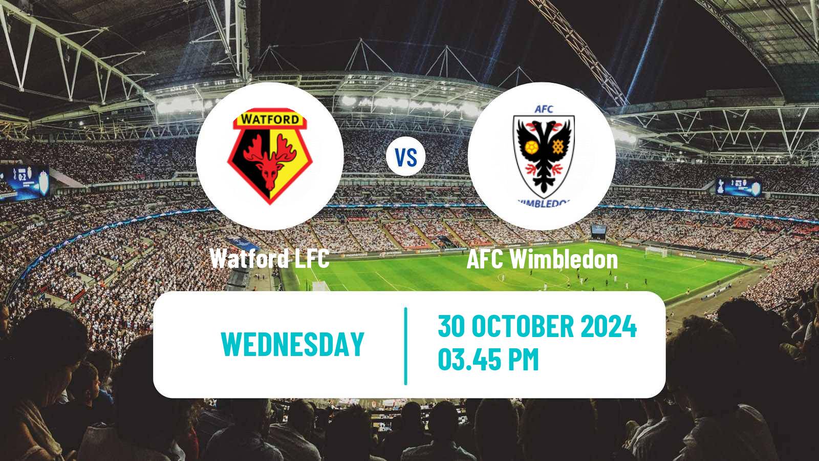 Soccer English National League South Women Watford - AFC Wimbledon