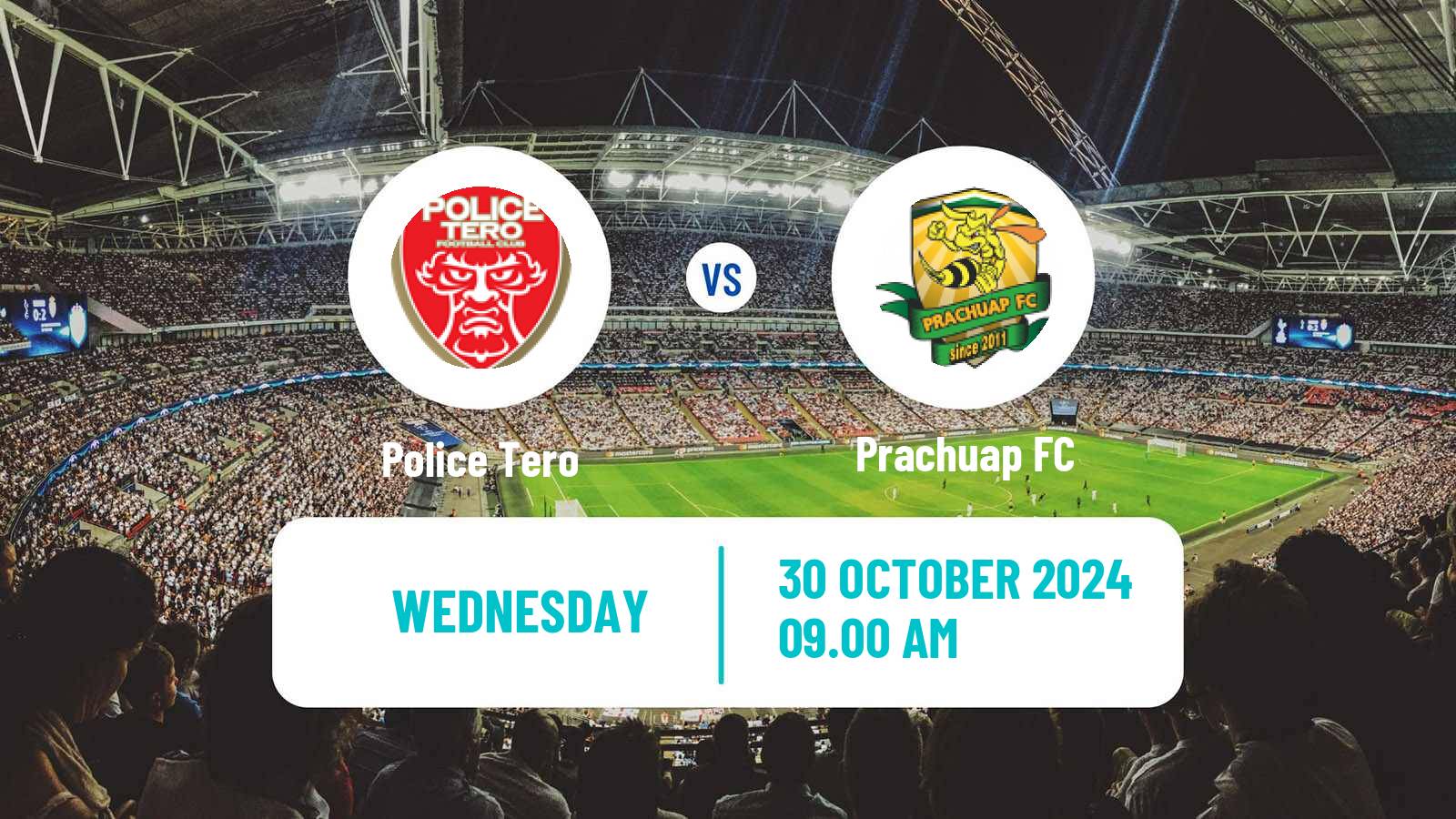 Soccer Thai League Cup Police Tero - Prachuap