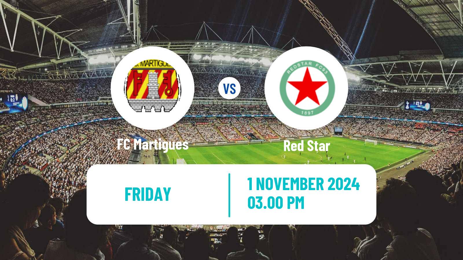 Soccer French Ligue 2 Martigues - Red Star