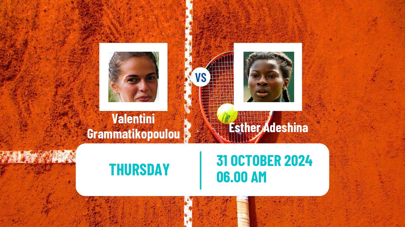 Tennis ITF W35 Loughborough 2 Women Valentini Grammatikopoulou - Esther Adeshina