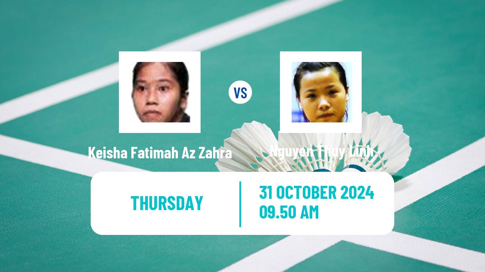 Badminton BWF World Tour Hylo Open Women Keisha Fatimah Az Zahra - Nguyen Thuy Linh