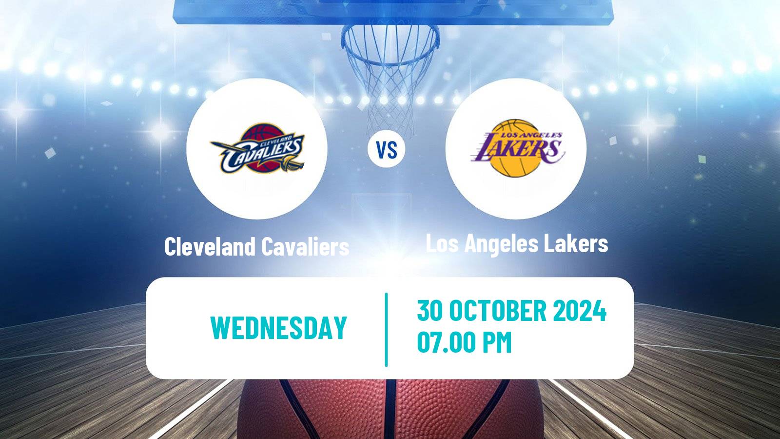 Basketball NBA Cleveland Cavaliers - Los Angeles Lakers