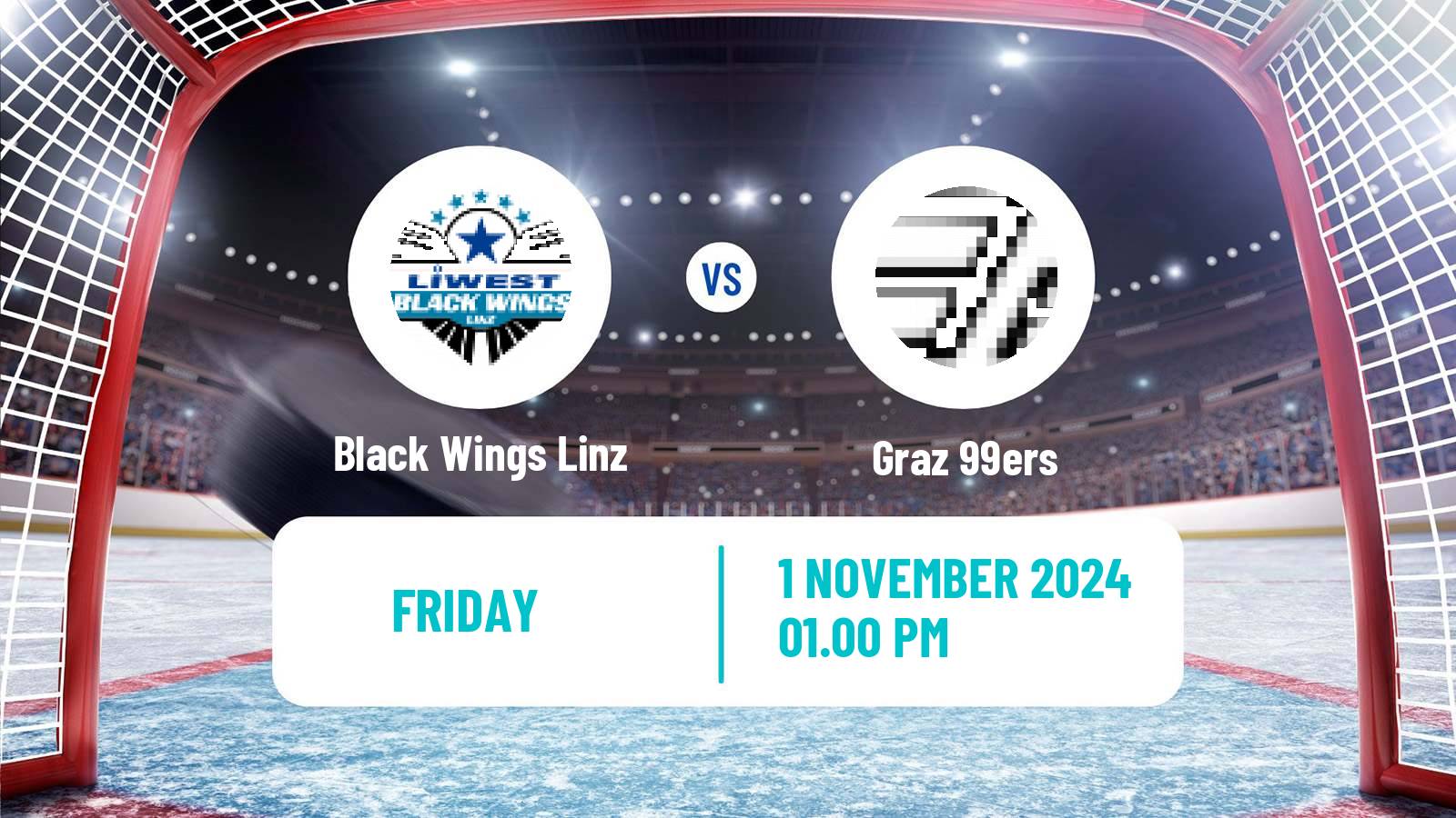 Hockey Austrian Ice Hockey League Black Wings Linz - Graz 99ers