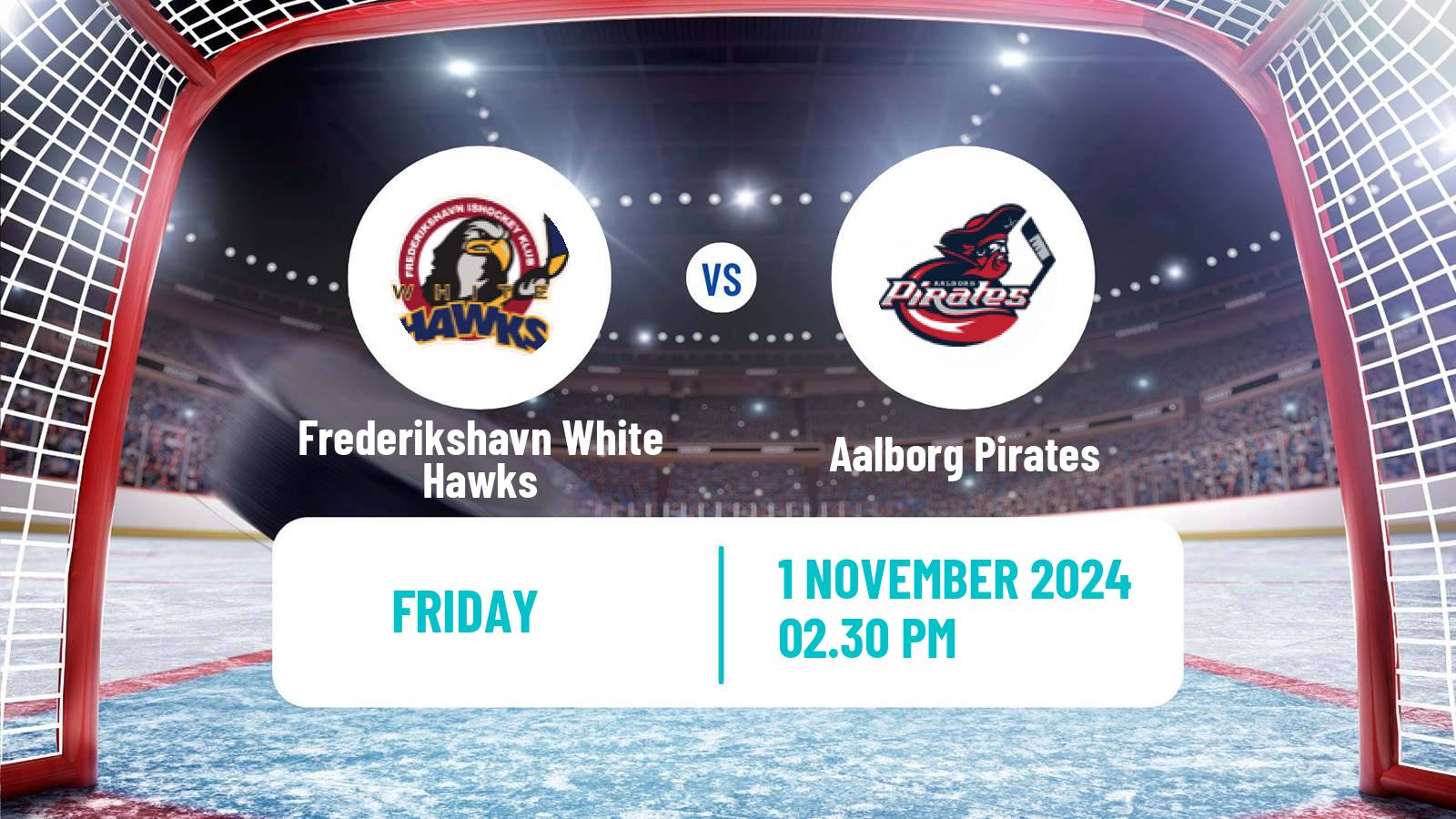 Hockey Danish Ishockey Ligaen Frederikshavn White Hawks - Aalborg Pirates