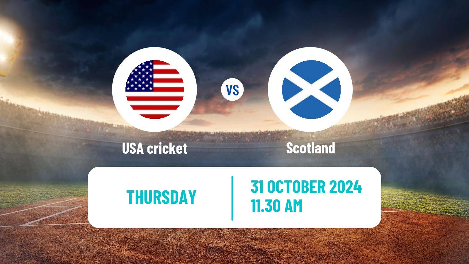 Cricket ICC Cricket World Cup League 2 USA - Scotland