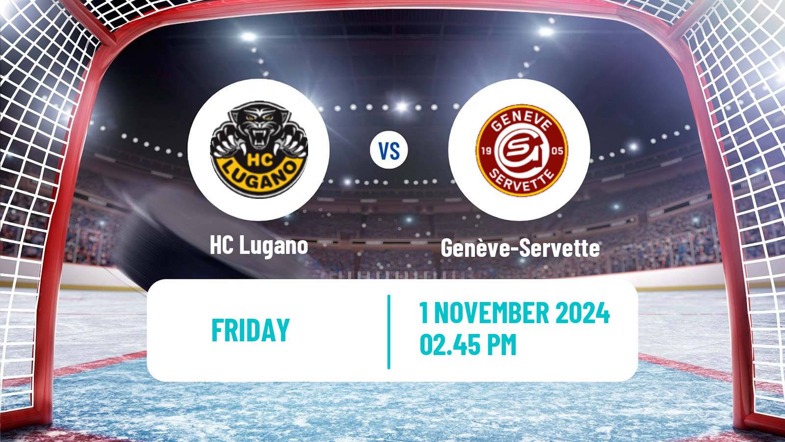 Hockey Swiss National League Hockey Lugano - Genève-Servette