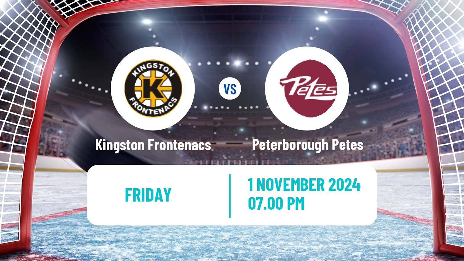 Hockey OHL Kingston Frontenacs - Peterborough Petes