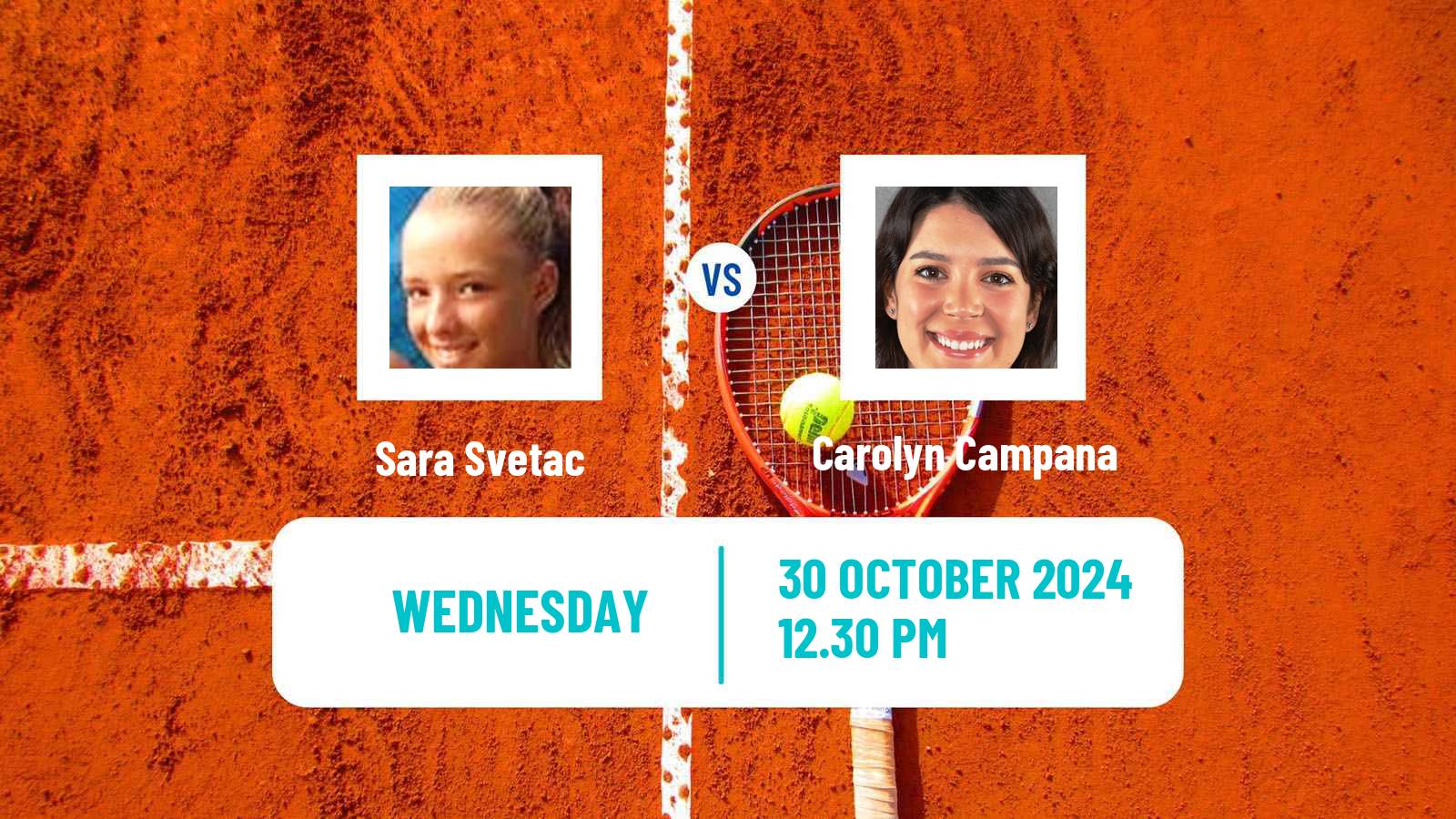 Tennis ITF W35 Norman Ok Women Sara Svetac - Carolyn Campana