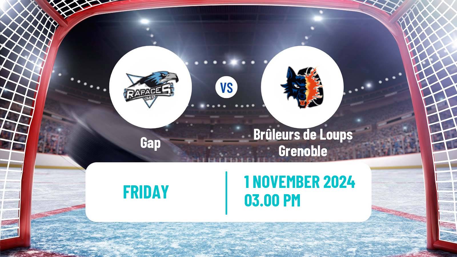 Hockey French Ligue Magnus Gap - Brûleurs de Loups Grenoble