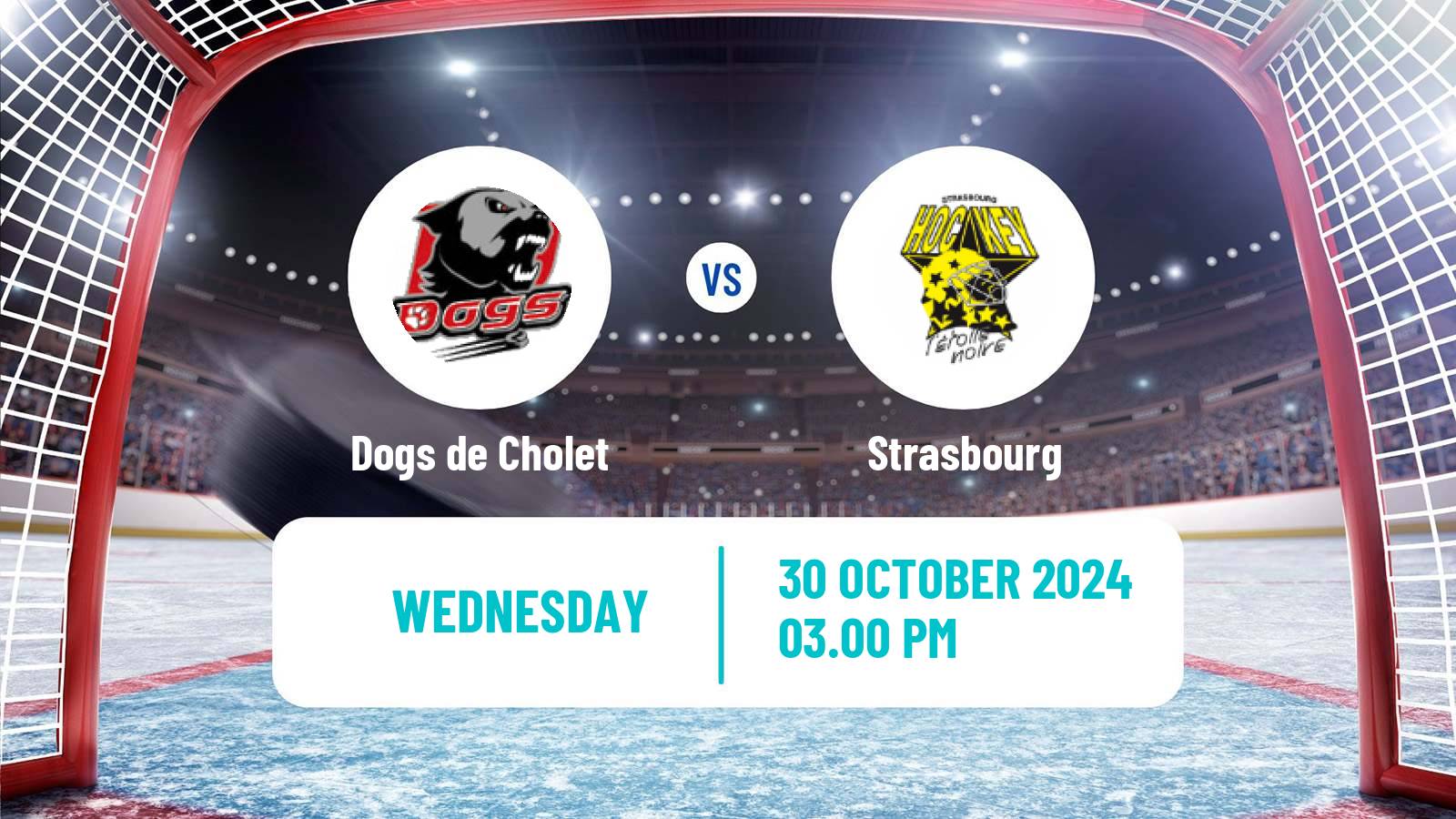 Hockey French D1 Ice Hockey Dogs de Cholet - Strasbourg