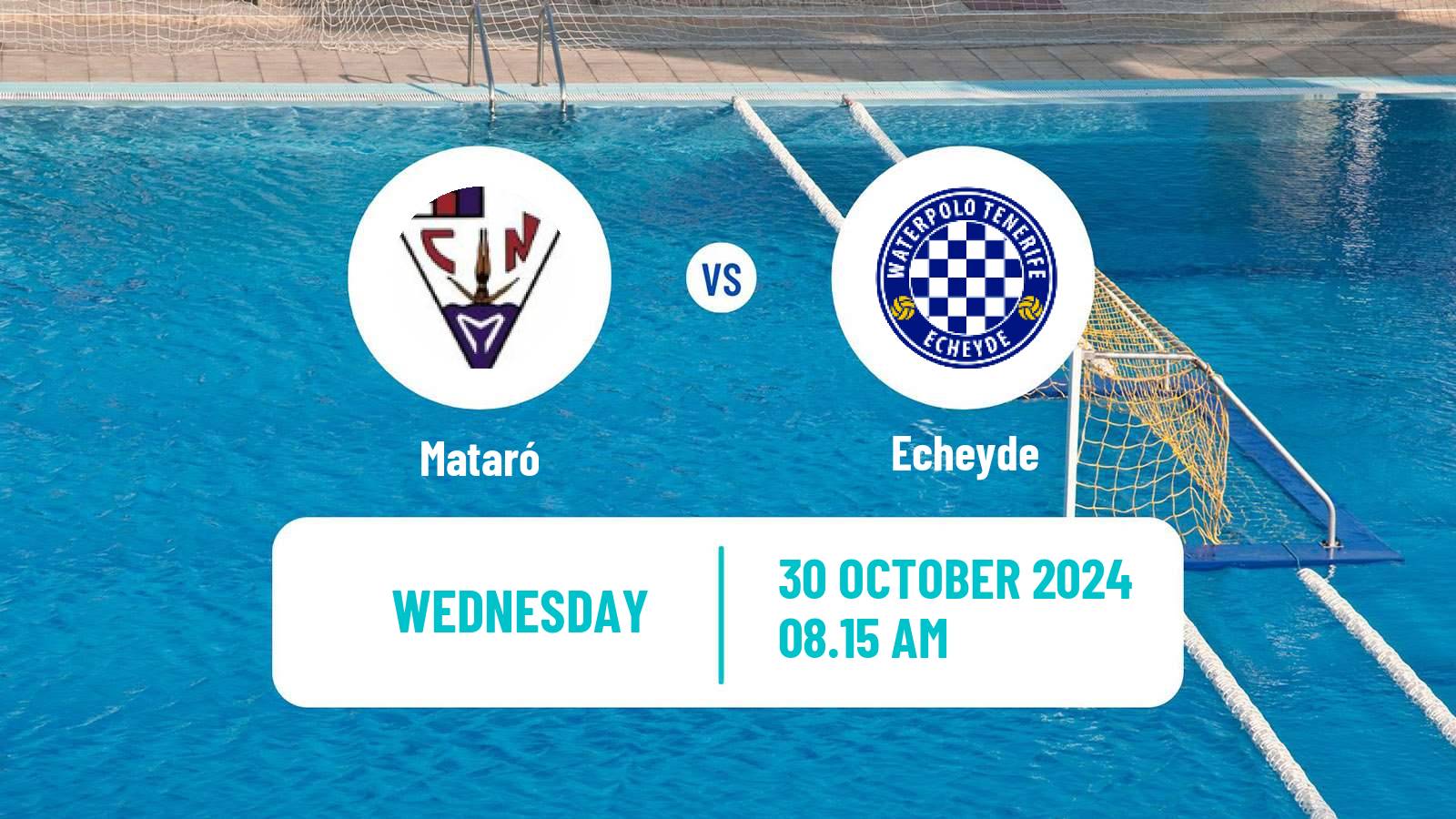 Water polo Spanish Liga Premaat Women Mataró - Echeyde