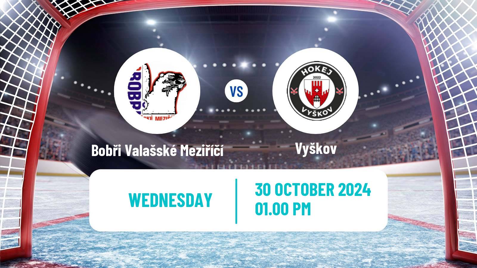 Hockey Czech 2 Liga Hockey East Bobři Valašské Meziříčí - Vyškov