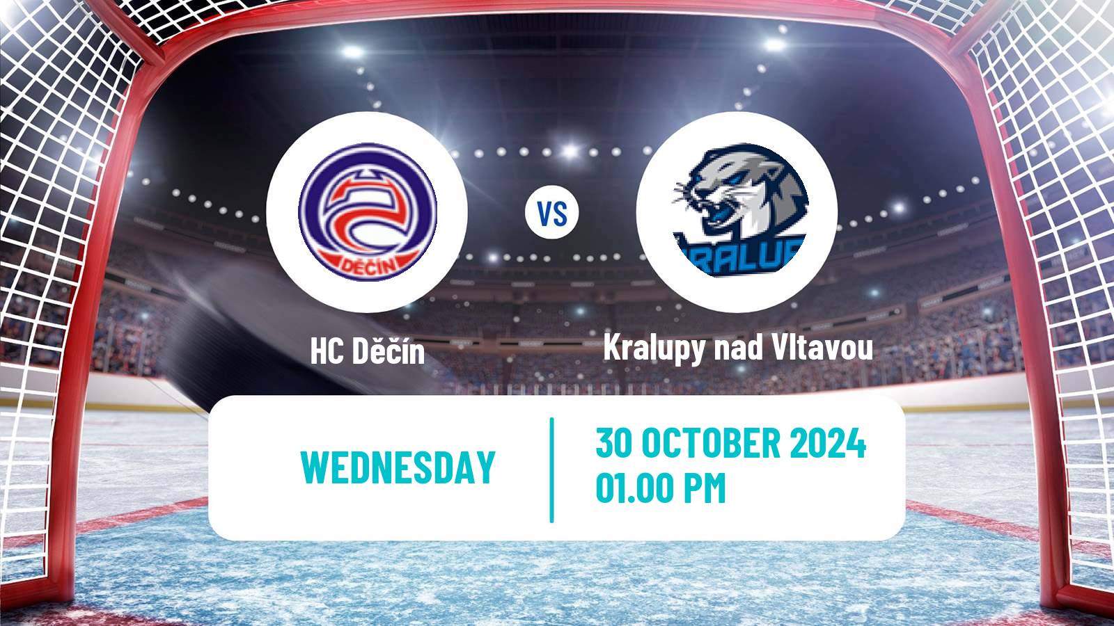 Hockey Czech 2 Liga Hockey West Děčín - Kralupy nad Vltavou