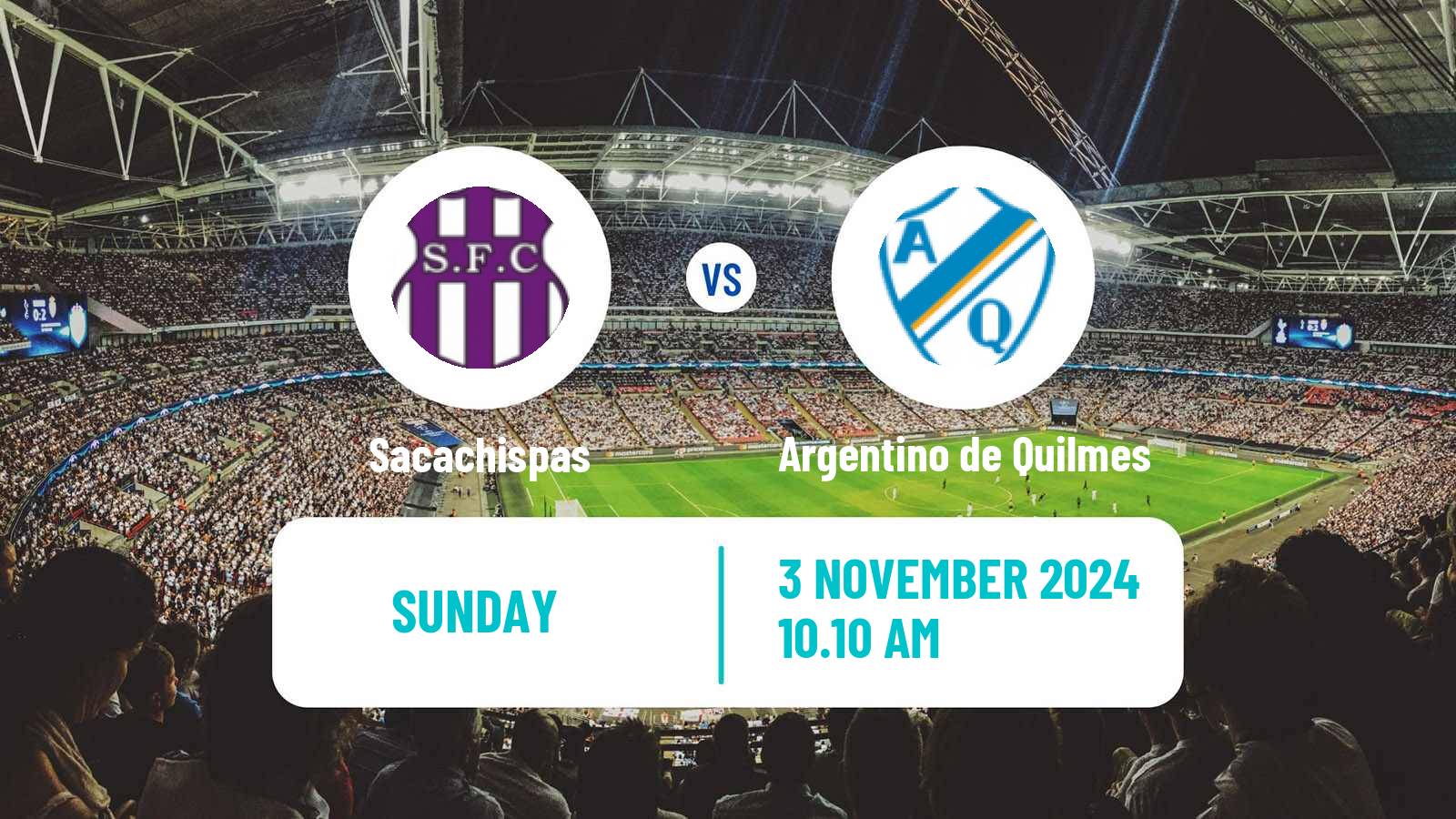 Soccer Argentinian Primera B Sacachispas - Argentino de Quilmes