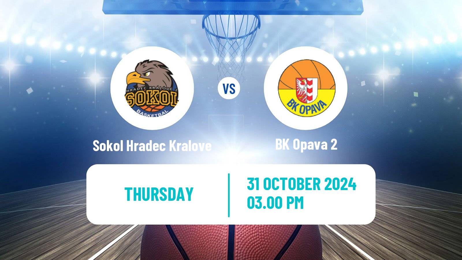 Basketball Czech 1 Liga Basketball Sokol Hradec Kralove - Opava 2