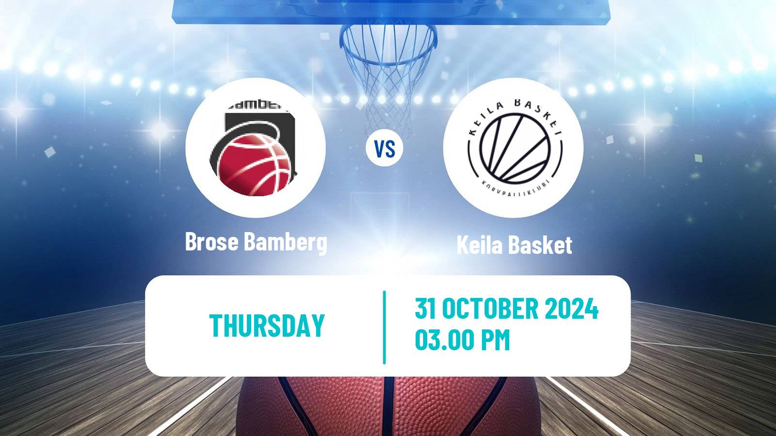 Basketball ENBL Brose Bamberg - Keila Basket