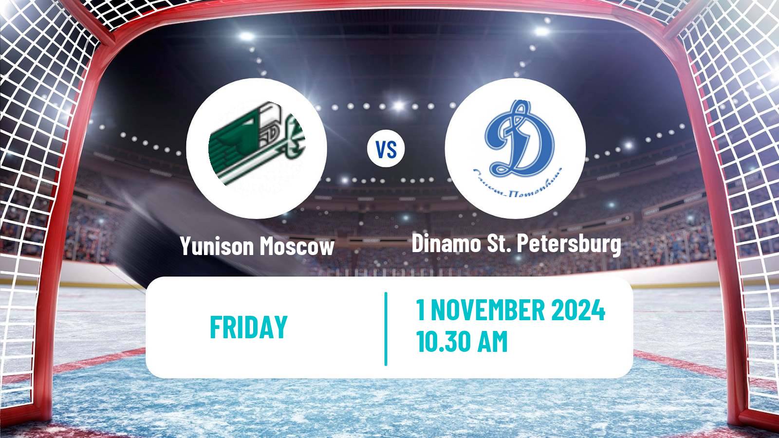 Hockey VHL Yunison Moscow - Dinamo St. Petersburg