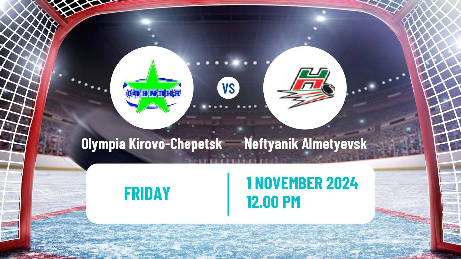 Hockey VHL Olympia Kirovo-Chepetsk - Neftyanik Almetyevsk