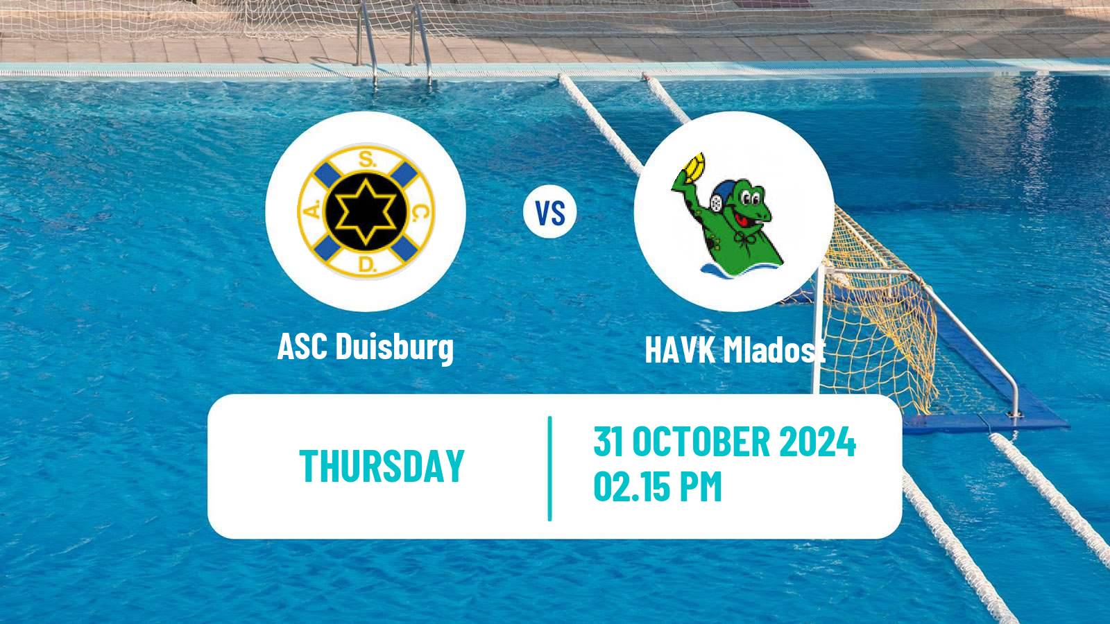 Water polo Euro Cup Water Polo ASC Duisburg - HAVK Mladost