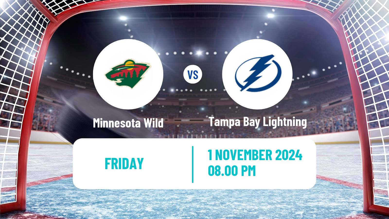 Hockey NHL Minnesota Wild - Tampa Bay Lightning