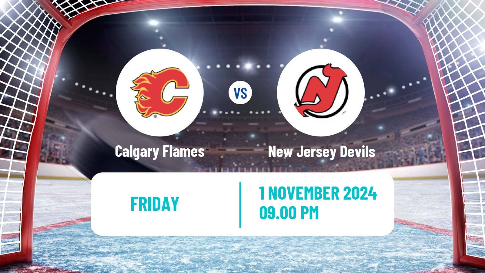 Hockey NHL Calgary Flames - New Jersey Devils