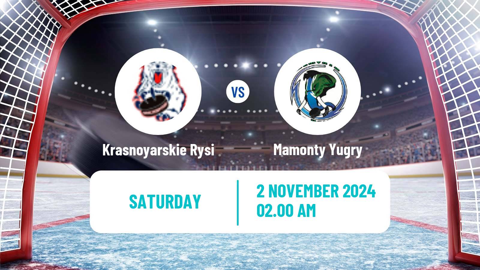 Hockey MHL Krasnoyarskie Rysi - Mamonty Yugry