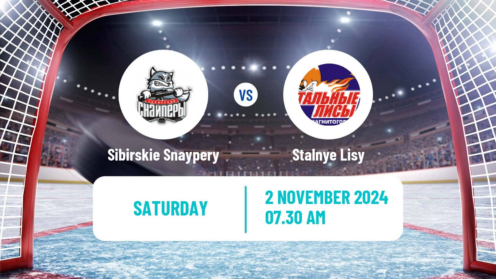 Hockey MHL Sibirskie Snaypery - Stalnye Lisy