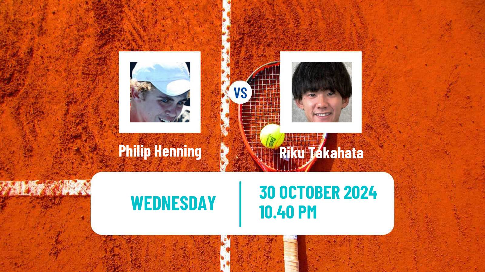 Tennis ITF M15 Yanagawa City Men Philip Henning - Riku Takahata