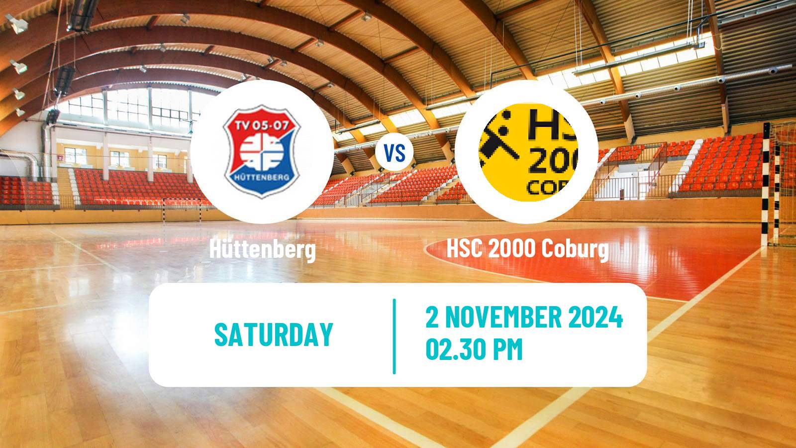 Handball German 2 Bundesliga Handball Hüttenberg - HSC 2000 Coburg