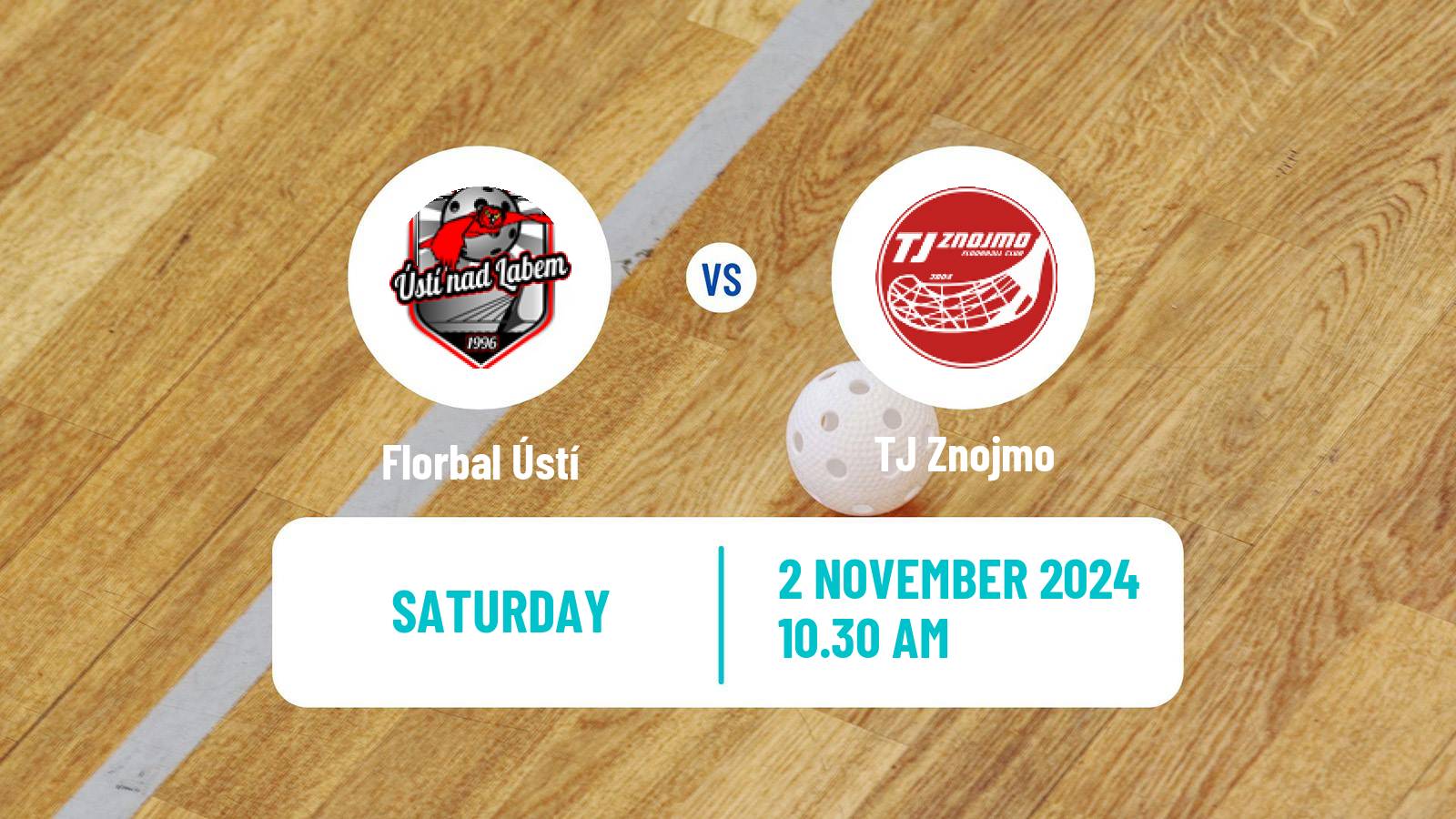 Floorball Czech 1 Liga Floorball Florbal Ústí - Znojmo