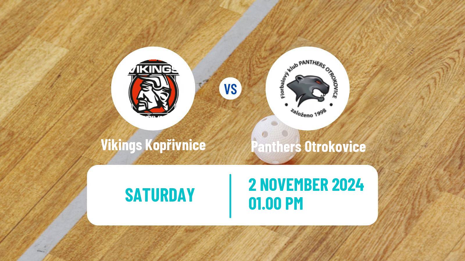 Floorball Czech 1 Liga Floorball Vikings Kopřivnice - Panthers Otrokovice