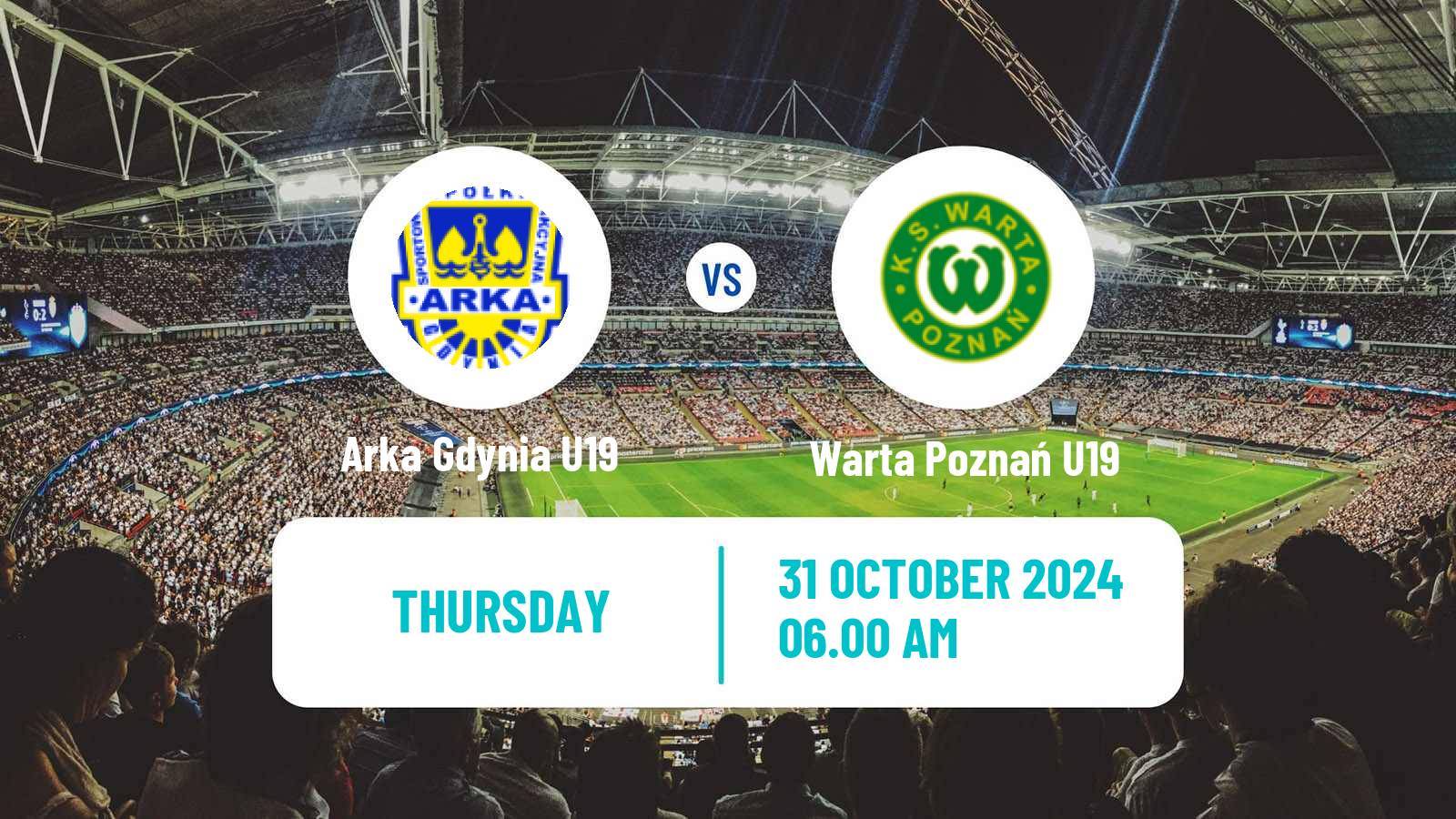 Soccer Polish Central Youth League Arka Gdynia U19 - Warta Poznań U19