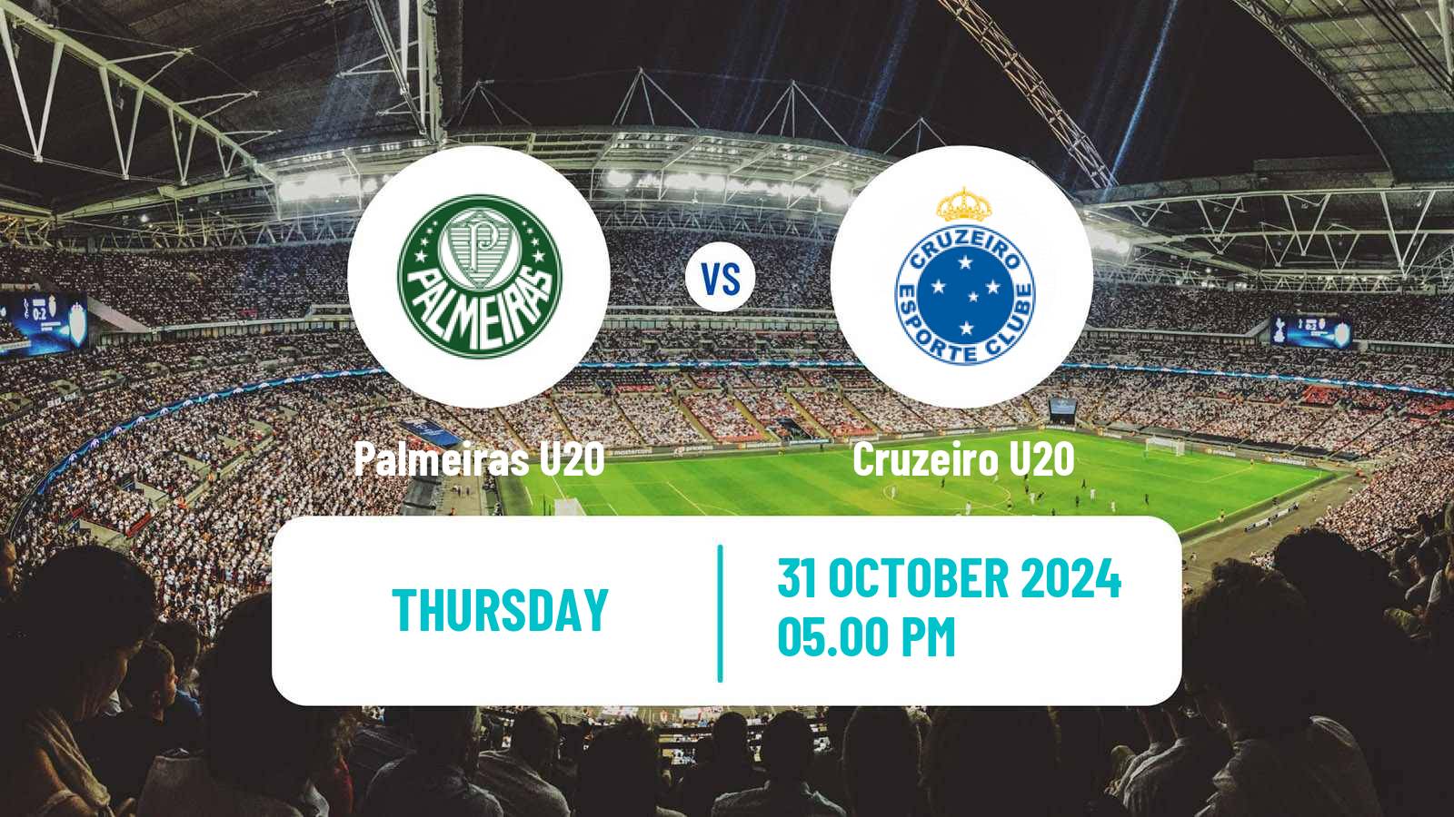 Soccer Copa do Brasil U20 Palmeiras U20 - Cruzeiro U20