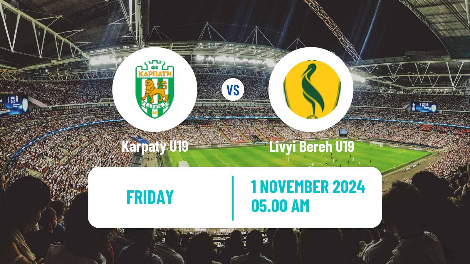 Soccer Ukrainian U19 League Karpaty U19 - Livyi Bereh U19