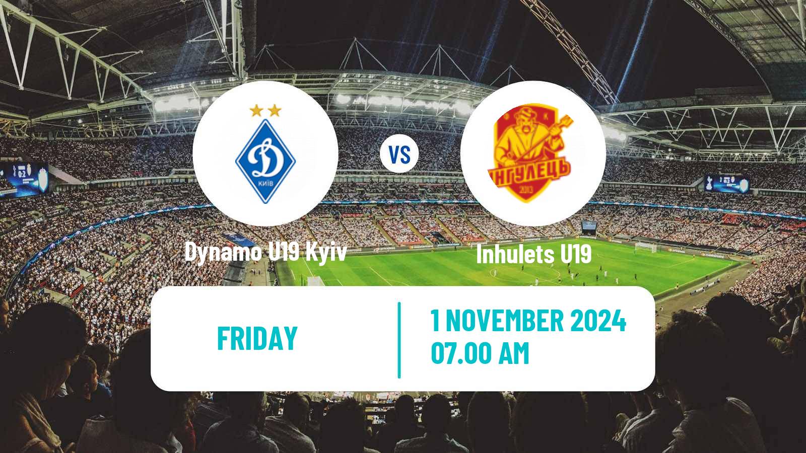 Soccer Ukrainian U19 League Dynamo U19 Kyiv - Inhulets U19