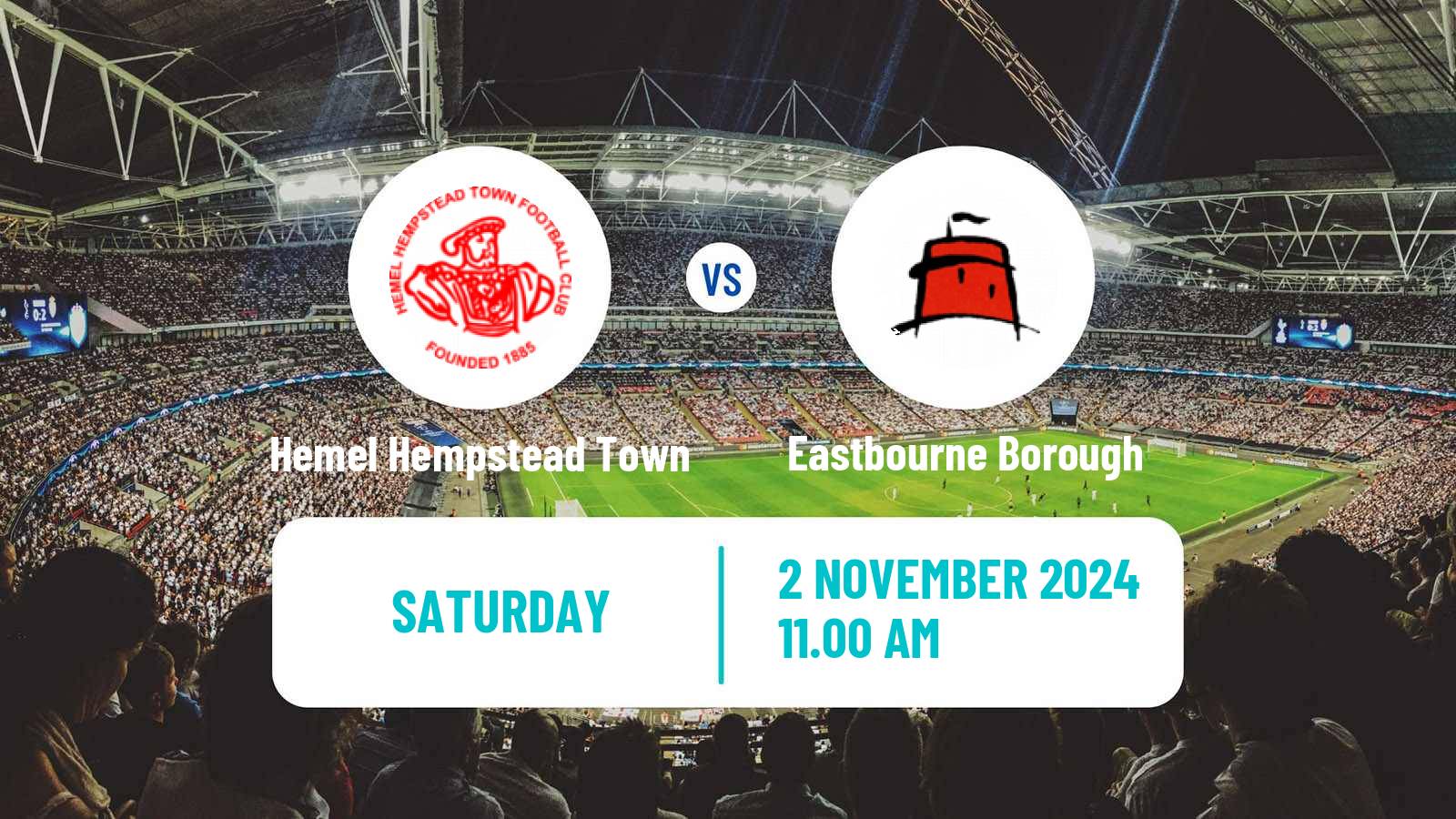 Soccer English National League South Hemel Hempstead Town - Eastbourne Borough