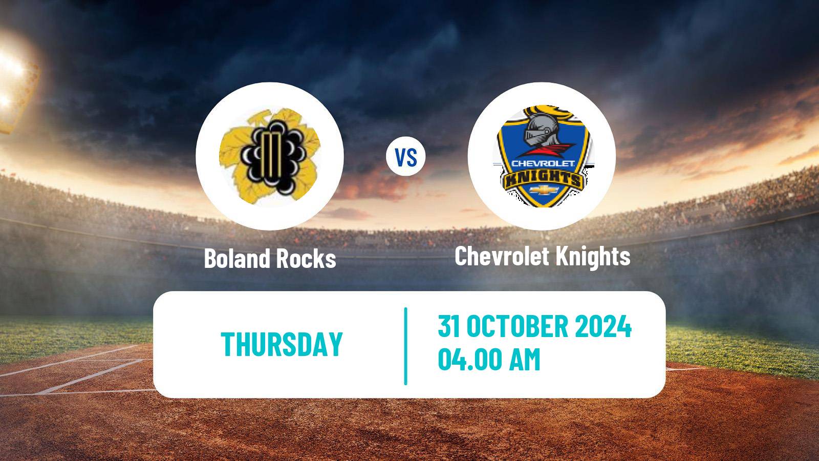 Cricket CSA 4-Day Franchise Series Boland Rocks - Chevrolet Knights