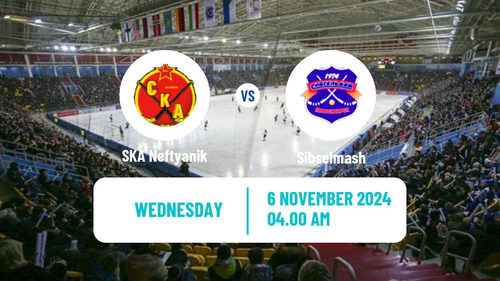 Bandy Russian Super League Bandy SKA Neftyanik - Sibselmash