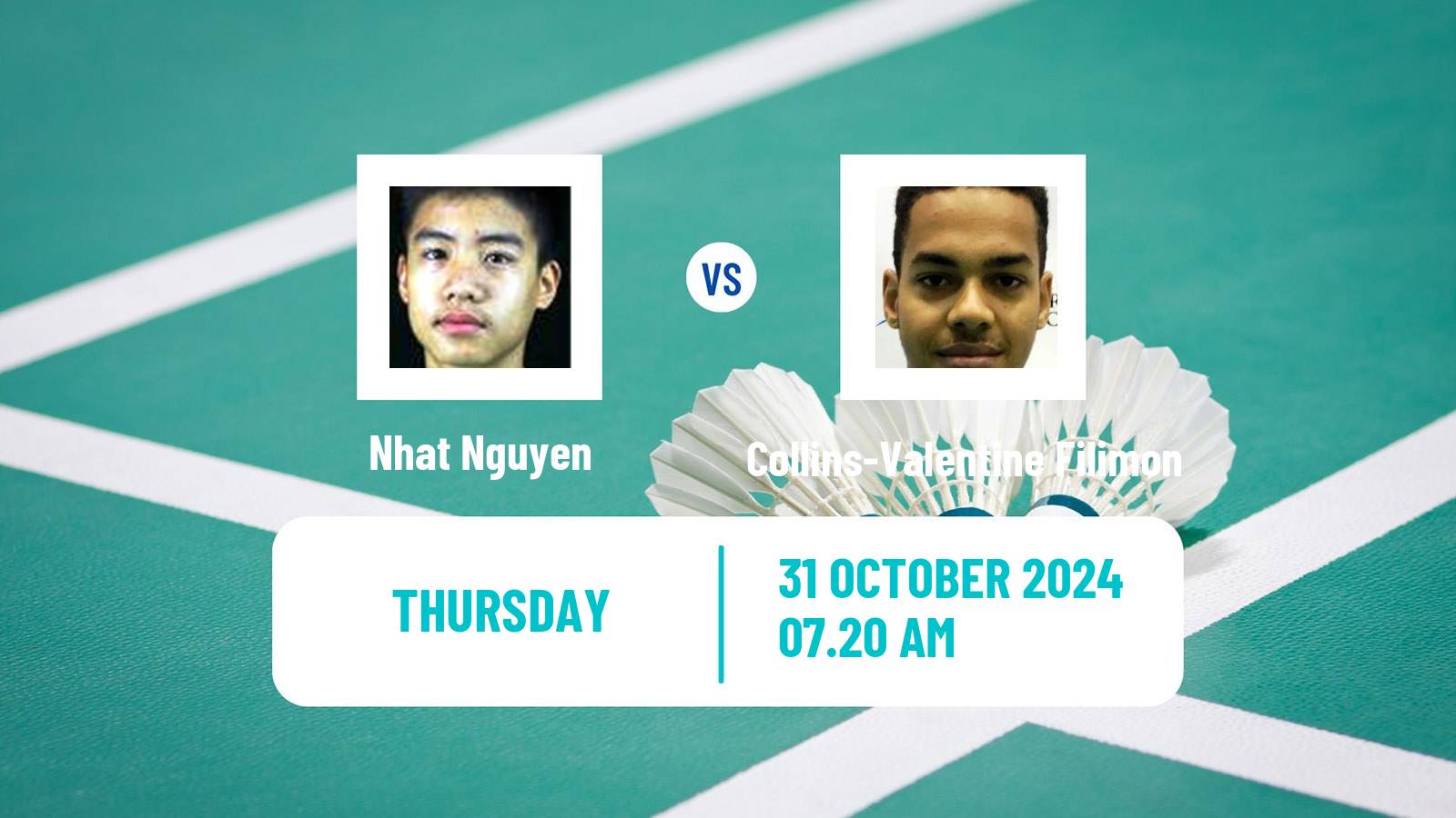 Badminton BWF World Tour Hylo Open Men Nhat Nguyen - Collins-Valentine Filimon