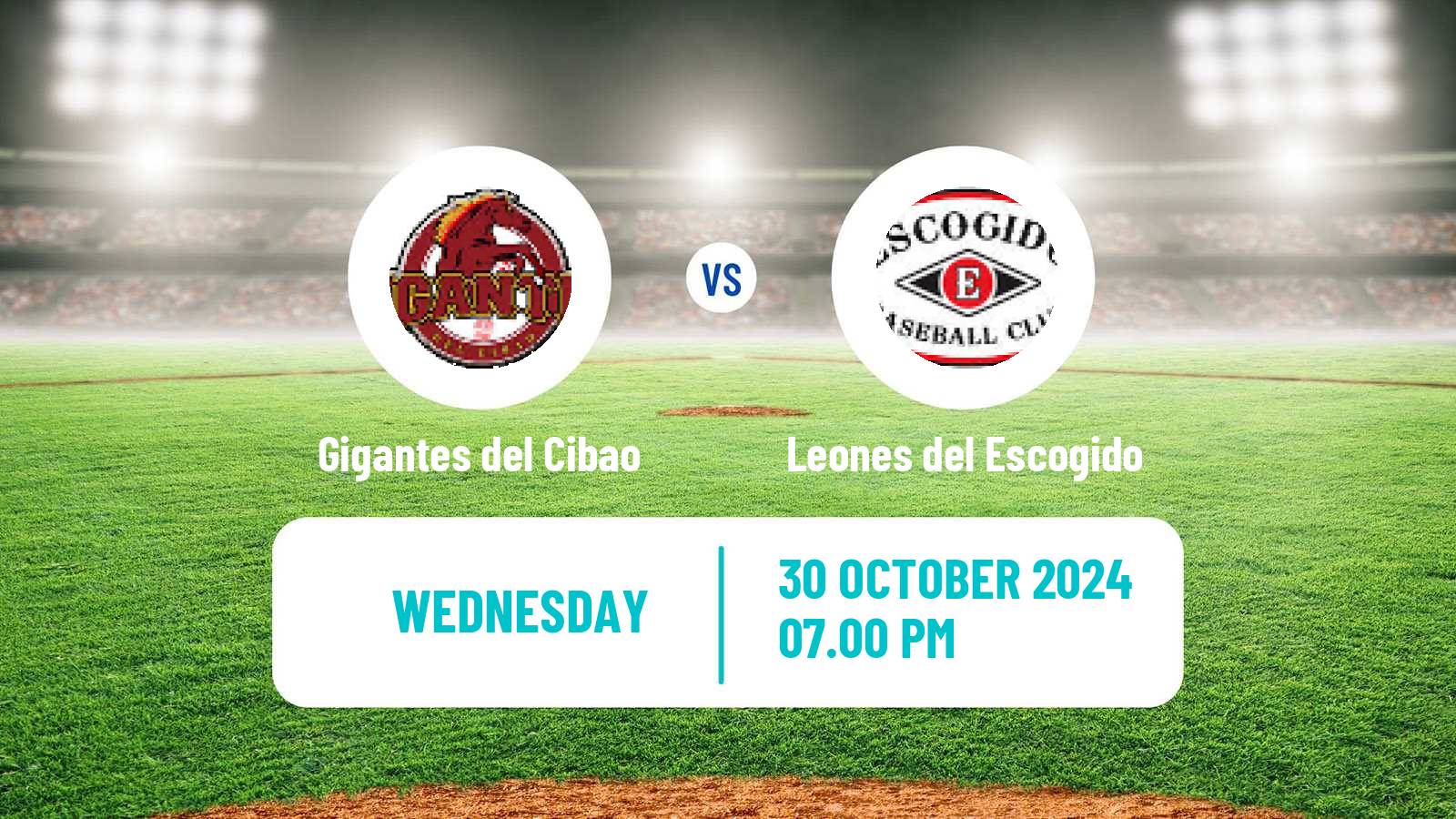 Baseball LIDOM Gigantes del Cibao - Leones del Escogido