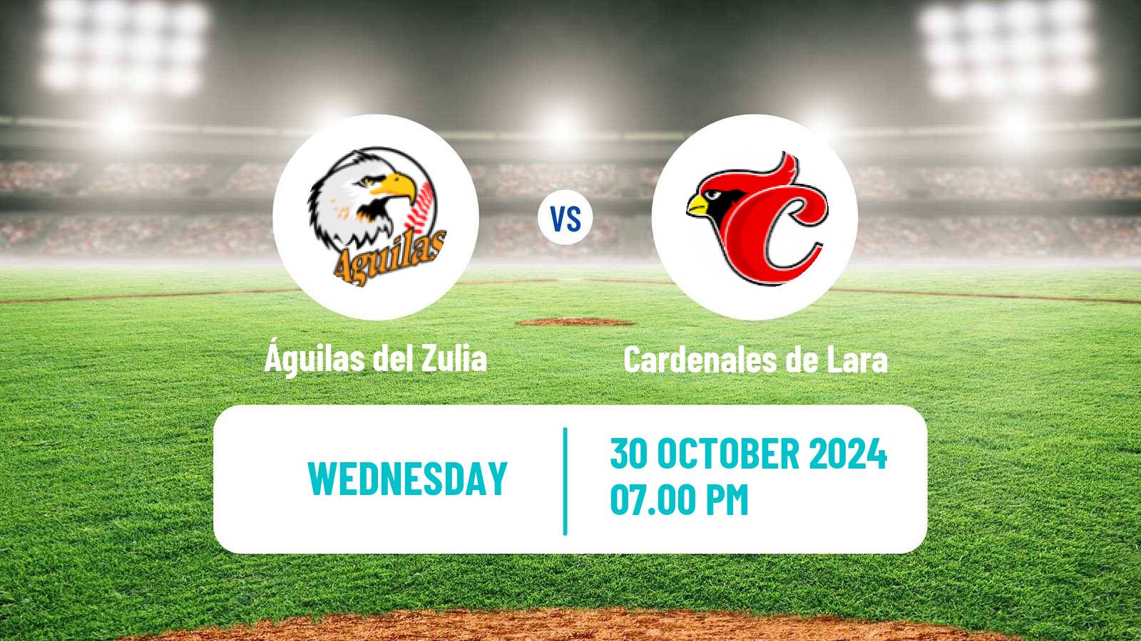 Baseball Venezuelan LVBP Águilas del Zulia - Cardenales de Lara